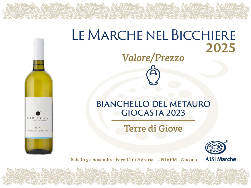 GIOCASTA Bianchello del Metauro DOC 2023: Un Riconoscimento Meritatissimo e il Premio per la Qualità al Giusto Prezzo